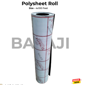 Sunrish Poly Sheet Roll – 4 Feet x 100 Feet 